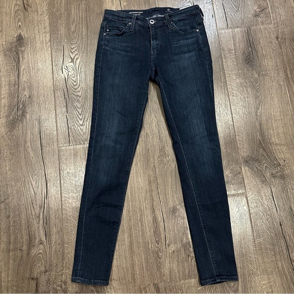 AG Adriano Goldschmied Jeans Women 25 Blue The Legging Ankle Super Skinny Dark - Picture 1 of 11